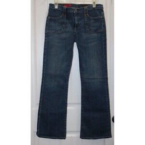 AG Adriano Goldschmied Jeans Women’s 30R The Logic Bootcut Med Wash Flap Pockets